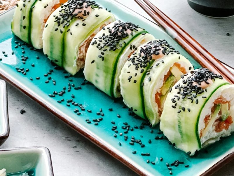Agurkesushi - Agurkesushi er en sjov og lækker variant af den klassiske sushi. Hjemmelavet ...
