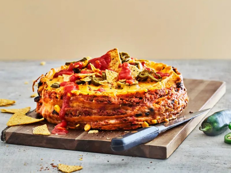 Mexicansk lasagne med tortillapandekager - Mexicansk lasagne med tortillapandekager er en anderledes lasagne, end den vi...