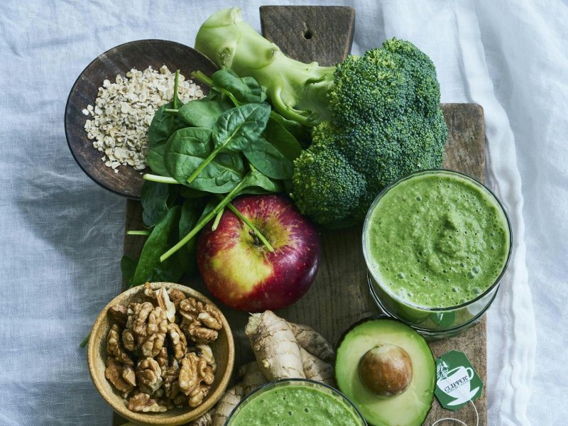 Greenie a la grøn grød - Sæt alle ingredienserne klar i køleskabet, og blend dem, når du har lyst til ...